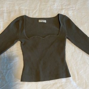 Babaton Sculpt Knit Sweetheart Longsleeve